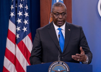 FILE PHOTO: U.S. Defense Secretary Lloyd Austin answers reporters questions at the Pentagon as the U.S. military nears the formal end of its mission in Afghanistan in Arlington, Virginia, U.S. July 21, 2021. REUTERS/Ken Cedeno