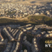 The security barrier dividing the Jewish neighborhood of Pisgat Ze’ev in East Jerusalem from Anata in the West Bank