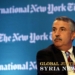 SINGAPORE - OCTOBER 25:  Thomas L. Friedman, Op-Ed columnist, The New York Times speaks to the audience during the International New York Times Global Forum Singapore - Thomas L. Friedman's The Next New World Global Forum Asia at the Four Seasons Hotel on October 25, 2013 in Singapore.  (Photo by Suhaimi Abdullah/Getty Images for International New York Times)