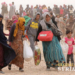 Syrian refugees looking to enter Jordanian Hadalat border crossing, 2016 || Khalil Mazraawi / AFP