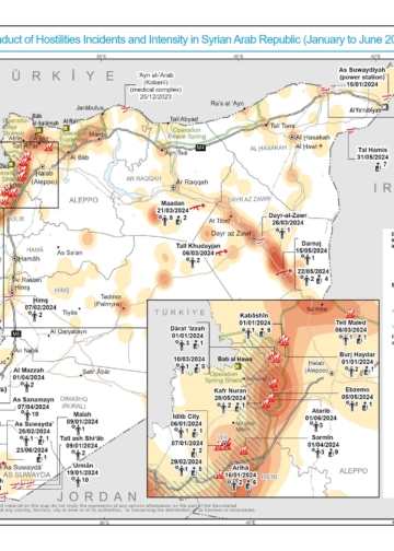 Conduct of Hostilities and Incidents and Intensity in Northern Syrian Arab Republic, January - June 2024